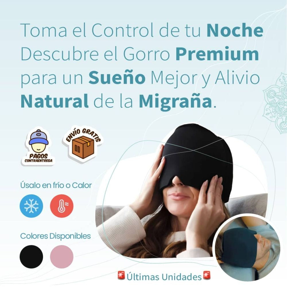 🍃AliviaGel® - Gorro Antimigraña 💆♀️