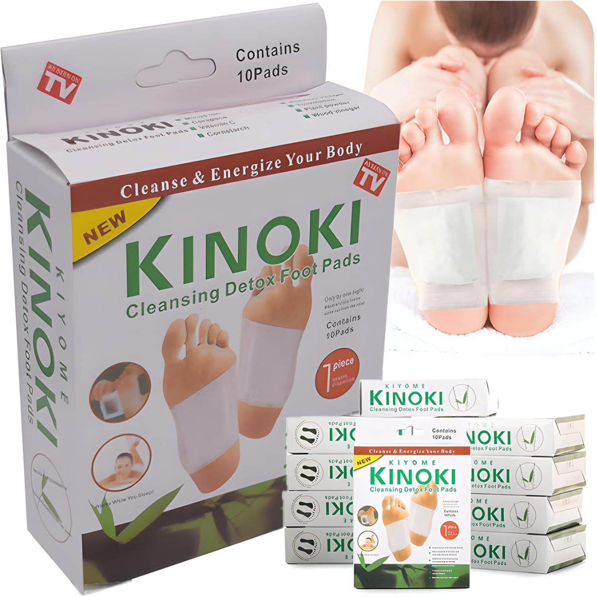 🍃 Parches Purificadores Kinoki 🔥Promoción🔥 50, 100 y 150 uds!