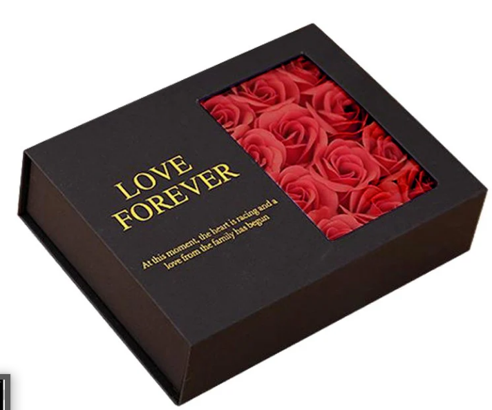 🎁 Caja De Rosas + Collar Te Amo en Mil Idiomas ❤️🔥