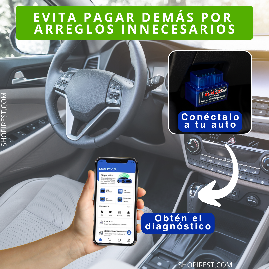 Scanner Automotriz con Bluetooth OBD II