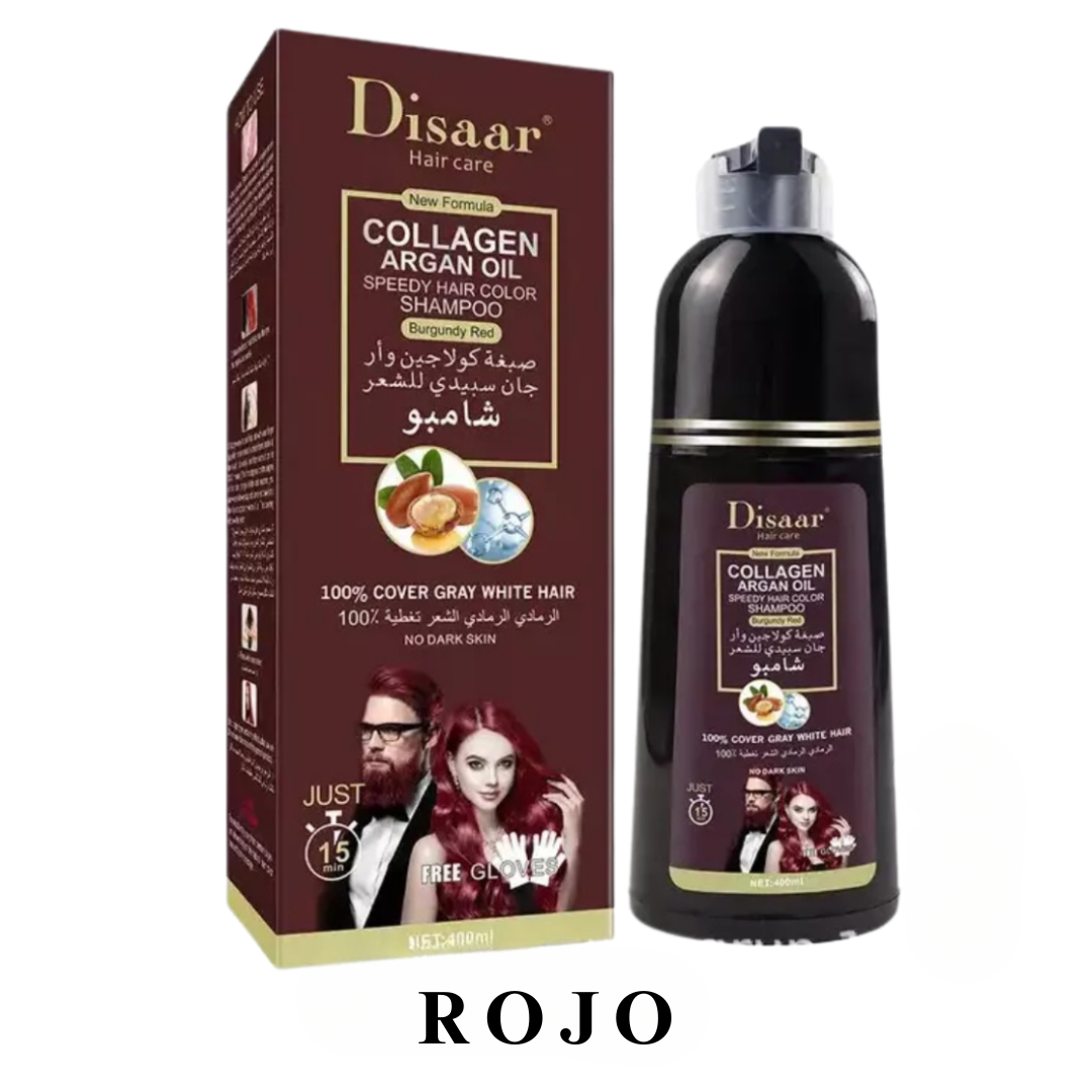 Shampoo CubreCanas Unisex Disaar 400ml - Color Natural al Instante, Sin Químicos Dañinos