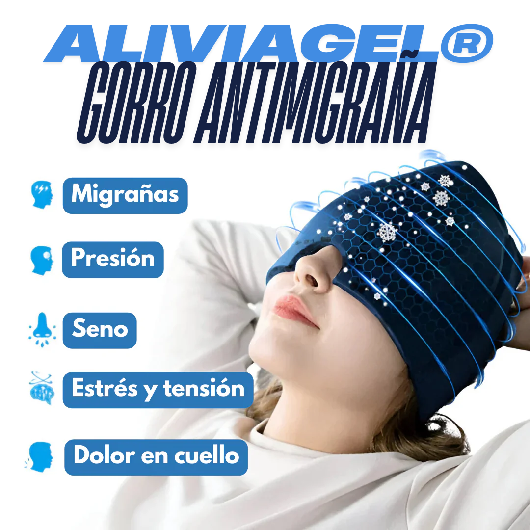 🍃AliviaGel® - Gorro Antimigraña 💆♀️