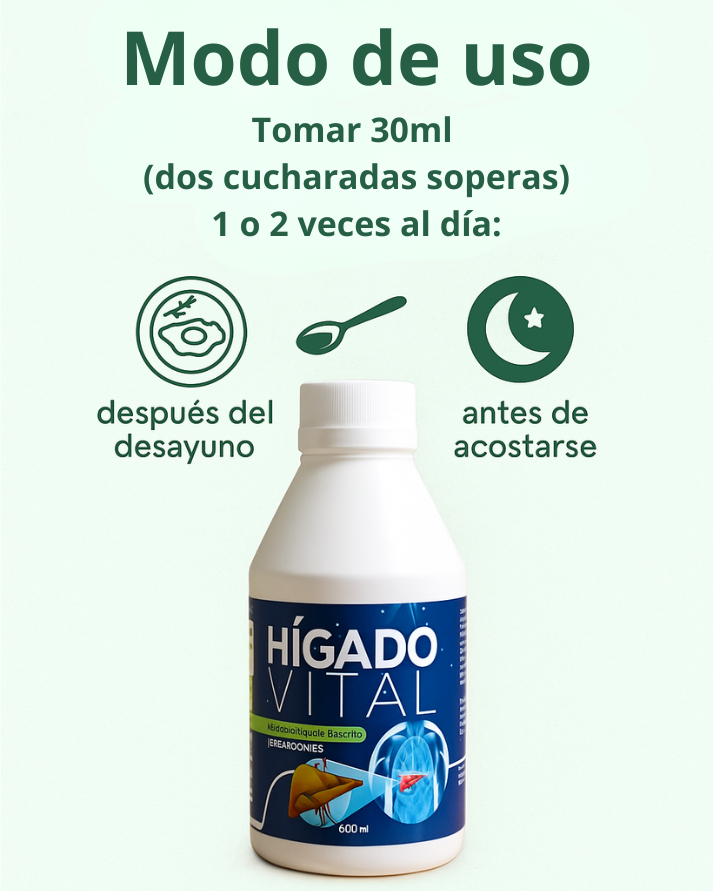 HÍGADO VITAL® 500ml - Limpia, Renueva y Optimiza Tu Sistema Digestivo