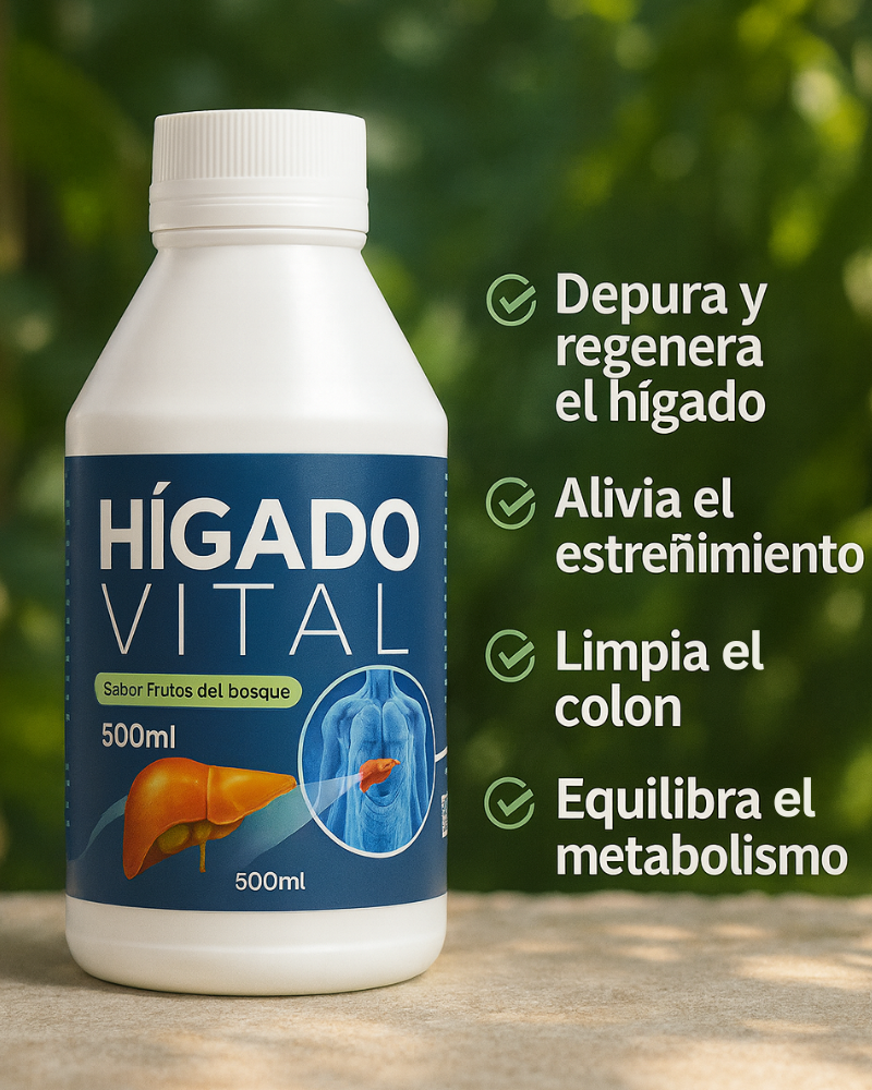 HÍGADO VITAL® 500ml - Limpia, Renueva y Optimiza Tu Sistema Digestivo