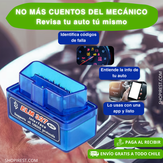 Scanner Automotriz con Bluetooth OBD II