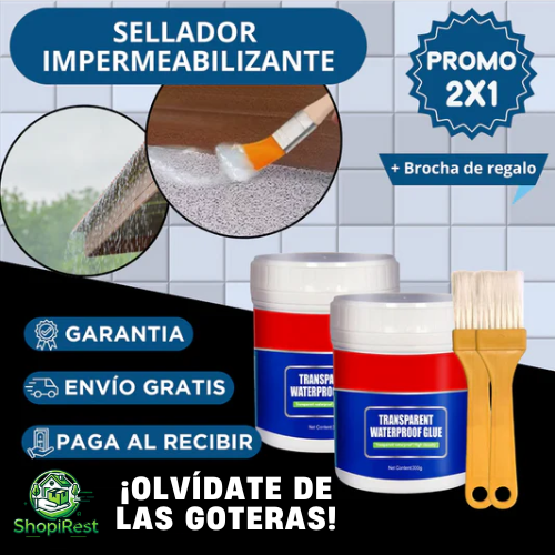 PACK 2 Sellador Líquido Impermeable - Sella Filtraciones y Humedad